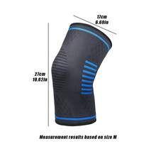 AA MASEDA 1件装运动护膝，膝关节支撑加压护具，男女通用，适用于半月板撕裂、跑步、举重、健身等运动，保护您的膝盖 - 藍色 - 查看 6
