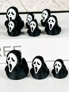 1 Inch Micro Creepy Duck, Tiny Mini Grim Reaper Duck, Ghost Duck Model, Mini Decor Figurine, Easter Gift, Birthday Surprise, Dark Magic Garden Decor, Dollhouse Accessory, Prank, Quirky Resin, Halloween Spooky Duck, 3D Printed Ornament, Christmas Decoration, New Year Desktop Accessory - Multicolor - View 1