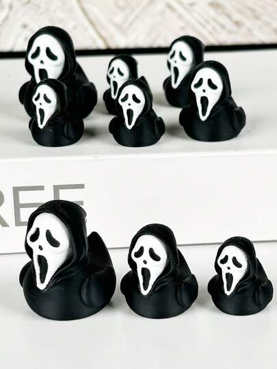 1 Inch Micro Creepy Duck, Tiny Mini Grim Reaper Duck, Ghost Duck Model, Mini Decor Figurine, Easter Gift, Birthday Surprise, Dark Magic Garden Decor, Dollhouse Accessory, Prank, Quirky Resin, Halloween Spooky Duck, 3D Printed Ornament, Christmas Decoration, New Year Desktop Accessory