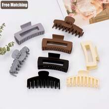 MCSWSEE Juego de 8 Pinzas para Cabello de Mujer, Accesorios para el Cabello Elegante de 4.3 Pulgadas, Antideslizantes Clip para Cabello de Mujer para Cabello y Rizado (Multicolor)