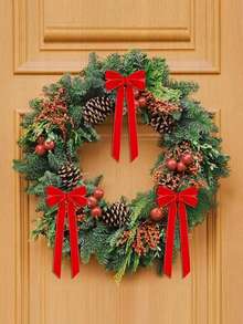 Christmas Decorative Bows, Christmas Decorations, Outdoor Garden Decor, Theme Party Supplies Winter Room Decor