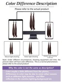 Synthetic Hair Extensions For Girls: High-Level Wavy Ponytail Set Natural-Looking (Includes Elastic Bands) Low-Pony Style Sweet And Energetic Wavy Double Ponytail Hairpiece - Multicolor - View 9