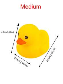 100/50/30/10 只黄色橡皮鸭，吱吱叫的小黄鸭，礼品店和珍珠奶茶店赠品，会说话的橡皮鸭，泳池和浴室，商店装饰 - 夏威夷派对装饰，泳池派对生日派对与泳池装饰，家居装饰小雕像 - 彩色 - 查看 13