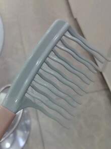 50 piezas Juego de peines de doble diente ancho, ideal para rizos largos y estilos voluminosos - Peines elegantes en negro y azul claro con mangos de ABS, perfectos para el cuidado del cabello rizado y el masaje en el hogar, regalo ideal para amigos, cuidado del cabello con estilo | Peines de cabello elegantes | Mangos duraderos de ABS