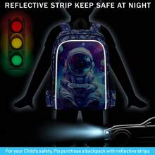 3PCS Backpack For Boys, 16-Inch Preschool Bags, Cool Elementary Kindergarten Backpacks Student Backpacks Essential For Back-To-School Season- Astronaut