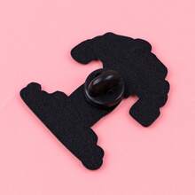 1pc Cartoon Slogan Enamel Lapel Pin - Cute Badge For Backpacks And Clothes Jewelry Costume Accessories Bag Charms Office Accessories