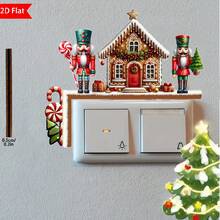 1pc Christmas Door Frame Decoration - Christmas Nutcracker Ornaments Wooden Ornament,Door Corner Decoration,Festive Wall Accents For Indoor, Living Room, Bedroom, Office - No Electricity Needed, Ideal For Holiday Gifts And Seasonal Wall Decor
