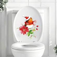 Adesivi per bagno e toilette con stampe di animali, fiori e uccelli, decorazioni per la casa, decorazioni per pareti, decorazioni per stanze, adesivi per pareti