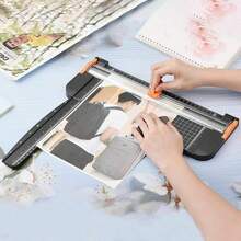 A4 Paper Cutter 12 Inch Titanium Paper Trimmer Scrapbooking Tool With Automatic Security And Side Ruler For Craft Paper, Coupon, Label And Cardstock - Black - View 10