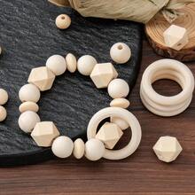 416 件 Packra 木珠 Macrame 套装，DIY 工艺品木环，带孔木球套件包含 110 颗天然木珠，15 个木环 Macrame 配件包，每包 126/164/204/416 件 - 禾木材料包 - 查看 3