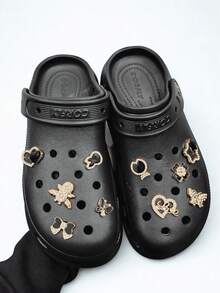 Chinelo Estilo Babuche Plataforma Alta Pingentes Leve 100% EVA Solado Antiderrapante Feminino