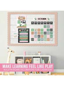Classroom Calendar, 98 Pieces, Bulletin Board, Hadley Designs, Calendars & Planners, Calendar 2025, Calendar Creative Minimalist, Calendar>Teacher, Yearly Calendars, Calendario 2025-2026, Academic Calendar 2025-2026, Wall Calendar 2025, Numbers Calendar, - Cactus - 查看 5