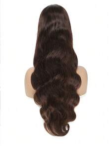 38 Inch Chocolate Brown Straight Hair 13x4 Lace Front Wigs Human Hair Glueless Wig Chocolate Brown Pre Plucked Hairline Transparent Lace Frontal Wigs Human Hair 4# Dark Brown Color With Baby Hair