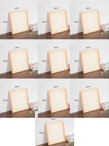 5 Paneles de lienzo de madera de 5 tamaños, 10 piezas en total, para pintura y manualidades - Tableros de arte de madera en blanco lisos para proyectos DIY, pintura de aceite y acrílico, pirografía y dibujo - Paneles con armazón duradero para artistas, principiantes y decoración del hogar creativa, 30*15cm/12*12cm/20*20cm/40*30cm/25*25cm 5 tamaños