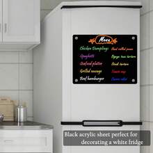 1pc Magnetic Acrylic Memo Board Set - Multi Functional Weekly Plan And Refrigerator Storage Box, Kitchen/Office Refrigerator Notepad, Weekly And Monthly Plans, Reusable Shopping List And To-Do List Manager, Transparent Note Holder, Can Be Used For Notes, Messages, And Writing, Erasable, Can Be Used As A Magnetic Refrigerator Sticker, Equipped With 6 Whiteboard Pens - Multicolor - View 11