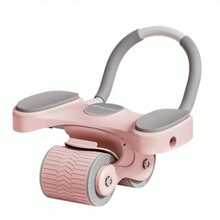 MERACH (MERRIC) Abdominal Roller With Knee Mat, Professional Abdominal Roller, Quiet, Two Wheels, Highly Durable, Easy To Assemble, Training Equipment, Exercise Roller, Training, Exercise, Stretching, Diet, Muscle Training, Equipment, Men/Women, Beginners/Advanced - Pink - View 10
