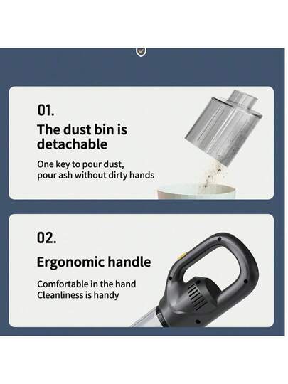 SOKANY Cordless Stofzuiger Cleaner, Rechargeable Super Powerful held Lightweight Portable Barrier Free Wireless Cleaning, Strong Suction, High Cleaning Efficiency, Convenient Home Car Built In 1800mAh Battery view 10