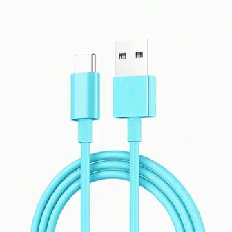 1PC USB C Fast Charger Cable,USB A To Type C Fast Charging Cable,480Mbps High-Speed Data Transmission Cable,Compatible With IPhone 17/16/15/Plus/Pro/Pro Max,Compatible With Samsung Galaxy S25 S24 S23 S22 S21 Note 20 Ultra,Pad Pro 12.9 Air Mini