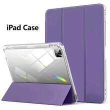 For IPad Case Compatible With A16 Models From The 11Th And 10Th Generations (2025/2022), As Well As IPad Air M2 M3 11inch/13inch Ipads, Ipad Pro M4 11inch/13inch, It Features A Holder For The Pencil, A Hard Clear Transparent Back Shell, A Soft TPU Shockproof Frame Cover, And An Auto Sleep/Wake Function.