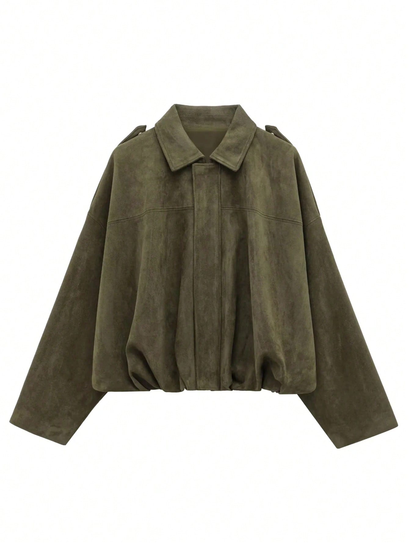 معطف بومبر نسائي ربيعي بأكمام طويلة وسحاب – جاكيت...