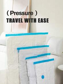 3 Pieces 1-Piece Set Of Vacuum Compression Bags, Extra Thick Storage Bags, Household Quilts, Waterproof And Moisture-Proof Compression Bags, Travel Dormitory Storage Bags, Travel Compression Bags