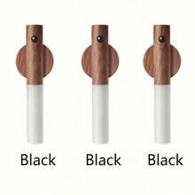 1 件装可充电运动传感器小夜灯、磁性壁灯、USB 充电 LED 棒灯、无线楼梯、室内木质壁灯衣柜灯、走廊楼梯