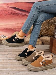 2025新款情侣户外保暖雪地靴冬季毛绒加厚保暖雪地靴聚氨酯绝缘休闲登山鞋