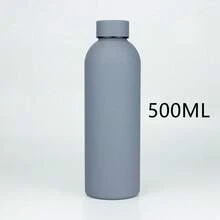 1 Stück doppelwandige Edelstahl Vakuumisolierte Flasche in einfarbig kreativem Design mit kleiner Öffnung, Yoga Flasche, Sommer Sport Wasserflasche, verschiedene Farben, geeignet als Geschenk zur Einschulung, zu Feiertagen und Geburtstagen für Jungen und Mädchen, für Büro, Zuhause und als isolierte Reiseflasche, mit glatter Gummi-Oberfläche