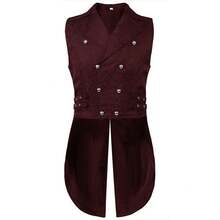 Men Cosplay Clothing - Burgundy - View 1