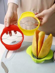 1 pièce Éplucheur de mangue, trancheuse de mangue, éplucheur et outil d'épluchage, diviseur de mangue, éplucheur de tranches de fruits, ergonomique
