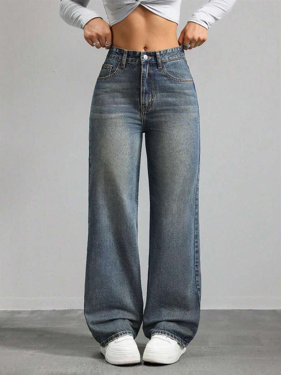 Women Jeans - Dark Wash - View 1