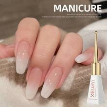 XEIJAYI 1pc Long-Lasting Milky White Gel Nail Polish UV/LED Soak Off Gel Nail Polish For Nail Art DIY Salon Home Holiday Gift For Women Nails - 白色 - 查看 9