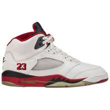 Air Jordan 5 Retro 'Fire Red' 2025 White Black Sneakers Men HQ7978-101 - 彩色 - 查看 2