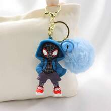 The Marvel Spider Man Hooded Silicone Keychain Features A Vibrant Color Scheme To Make Your Bag Even Brighter. It Is Suitable For Both Home And Car Scenes, Making Marvel's Charm Always With You! It Can Also Be Used As A Gift For Halloween, Christmas, New Year, Birthdays, And Outdoor Travel