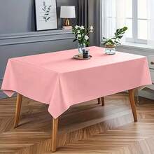 1pc White Table Cloth Rectangle 57.9x81.9 Inch White Tablecloths For 6 Foot Tables - Wrinkle Resistant Polyester Table Cloth Fabric Table Cover For Party Wedding Events And Camping - Multicolor - View 5