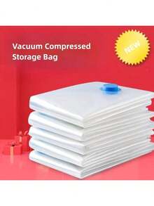 Transparent Vacuum Compression Storage Bags, Modern Home Use Vacuum Compressed Organizer Bags, Multi-Combination, For Clothes, Blanket, Shirt, Travel Accessories, Lightweight Travel Dust Proof Bags, Ideal For Travel And Home Storage, Space-Saving Bags