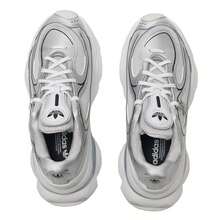 Adidas Originals OZVENUZ W 女士缓震休闲运动鞋，适合日常运动和休闲 - 金屬銀/淺灰色/晶白色 - 查看 4