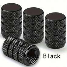 4pcs Corrosion Resistant Tire Valve Stem Caps, Aluminum Tire Valve Caps With Plastic Lining, Anti-Leak Tire Valve Covers For Cars, Trucks, Motorcycles And Bicycles