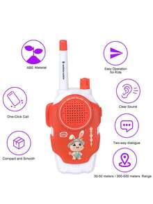 New Walkie Talkie 2pcs Kids Long Distance Electronic Toys Children Baby Radio Phone For Boys Girls Christmas Birthday Gift - Multicolor - View 4