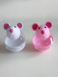 Mouse-Shaped Roly-Poly Leakage Food Ball Toy, Cat Toy