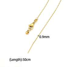 1 Pc Universal Threading Type Necklace Chain Color Retention 18k Gold-Plated Box Chain, O-Shaped Chain, Snake Bone Chain, Suitable For DIY Handcrafted Chain Necklaces, Suitable For Ladies To Layer And Wear Daily - Universal Needle Necklace Chain - View 16