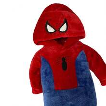 Marvel Baby Romper With Embroidered Hat - Red - View 3
