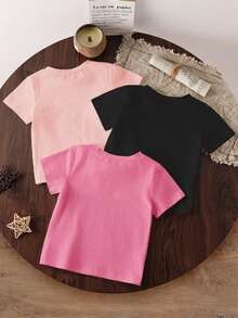 Young Girls T-Shirts - Black - View 2
