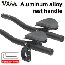 VXM 1 Cặp tay lái xe đạp hợp kim nhôm Aero, Tay lái chia đôi đường dài TT Triathlon, Phụ kiện đạp xe đường trường có tay cầm mở rộng - màu đen - Xem 9