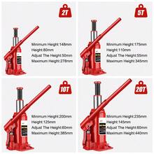 Hydraulischer Stempelwagenheber 2T/5T/10T/20T KFZ Auto Stempelheber Flaschenheber - Rot - Übersicht 2