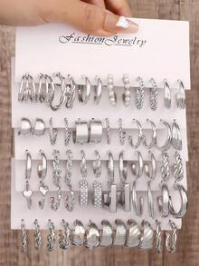 12/24/60 Pcs Faux Pearl Stud & Hoop Earrings Set For Women – Elegant & Minimalist Jewelry Featuring Imitation Pearls And Versatile Hoops, Perfect For Office Wear, Daily Outfits, Vacations & Parties, Thoughtful Gift For Mom, Wife, Sister Or Friends On Christmas, Valentine's Day, Birthday & Mother's Day