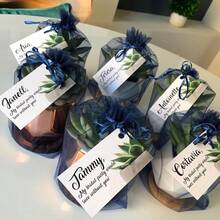2025Organza Gifts Bags Sets Of 50 Drawstring 4x6 Inch Pink For Baby Shower,Girl Birthday,Party Favors,Wedding,Bridal Shower,Graduation,Halloween,Bulk Sheer Fabric Mesh Tie Sack For Jewelry,Candy - 藏蓝色 - 查看 5