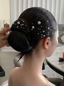 1 قطعة ملصقات لؤلؤية لاصقة ذاتيًا، ملصقات لؤلؤية لاصقة ذاتيًا للشعر والمكياج والباروكات وأعياد الميلاد والأعياد والأيام العادية ملصقات ثلاثية الأبعاد، ملصقات زخرفية لاصقة ذاتيًا للربيع والصيف والخريف والشتاء، طقم تصفيف الشعر، لمستلزمات السفر الجمالية لصالون الحلاقة، أدوات تصفيف الشعر وملحقات الشعر - أبيض - مشاهدة 2