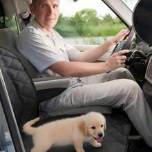 1pc Black/Brown Simple Waterproof Car Seat Cover Anti-Dirty Mat, Front Passenger Seat Pet Pad For Pet Dog/Cat Travel