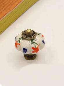 1/6 szt. Gałka do szuflady w stylu vintage, niebiesko-biała ceramiczna gałka do szafki, gałka do szafki w kształcie dyni, gałka do komody w stylu retro, uchwyt do okuć meblowych - uchwyt do szuflady w stylu vintage ze śrubami, nadaje się do szaf, szuflad i szafek - Wielokolorowe - Zobacz 19